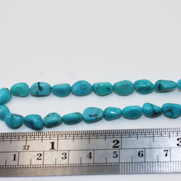 Blue Turquoise nugget strands