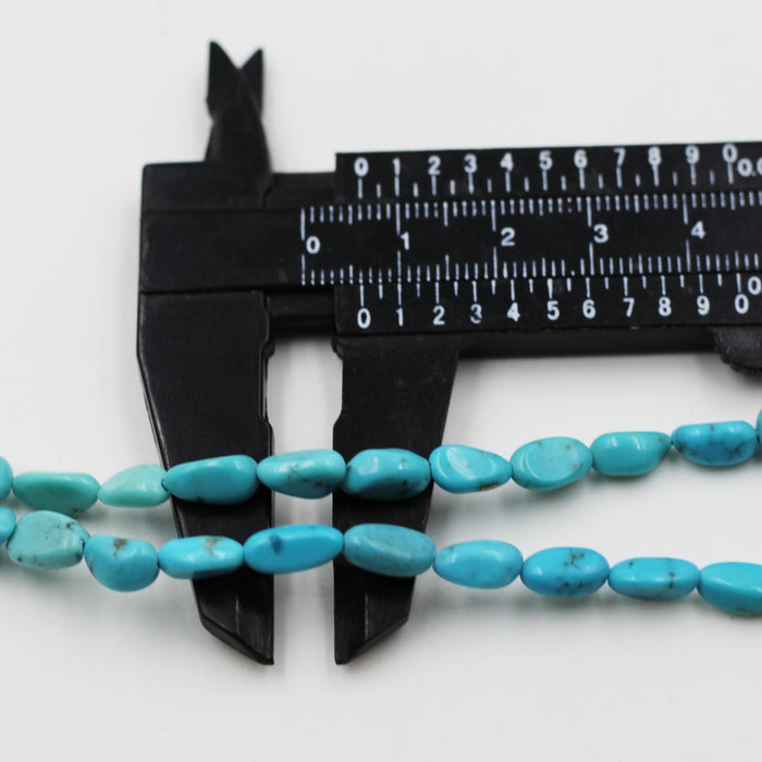 Blue Turquoise nugget strands