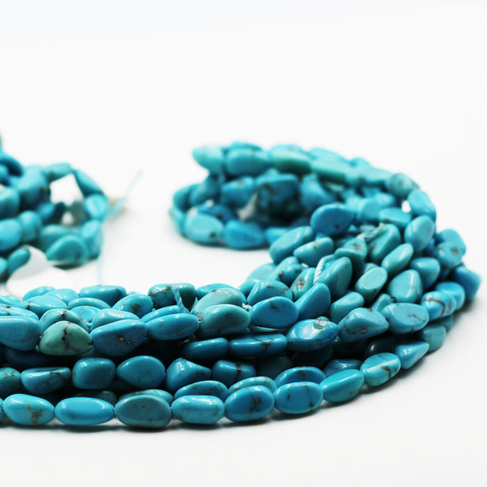 Blue Turquoise nugget strands