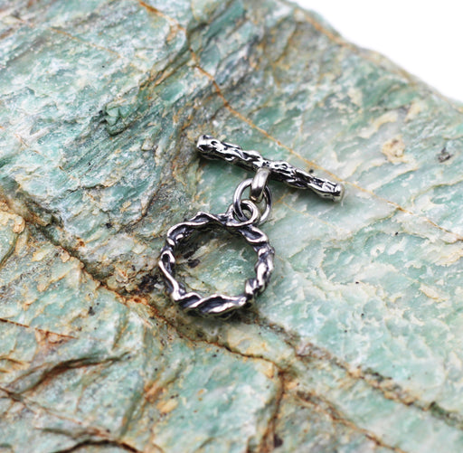STG 044 Textured Silver Clasps