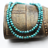 (Turq 109)  6mm. Round Turquoise beads