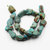 (Turq 111) Turquoise nugget bead strand.