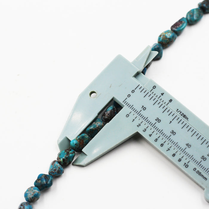 (TURQ-114) Turquoise Nugget Bead Strand