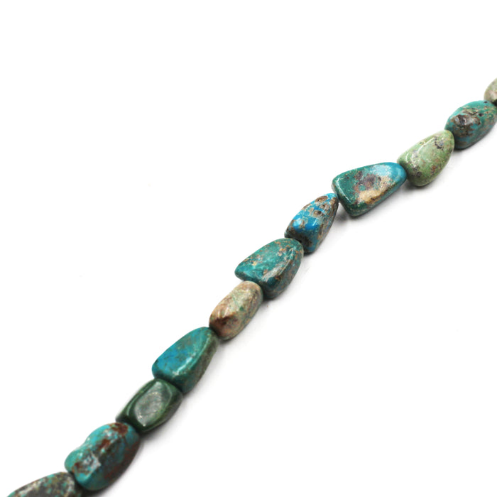 TURQ-115) Turquoise Nugget Bead Strand