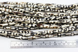 (African 017)  African Batik Bone Beads