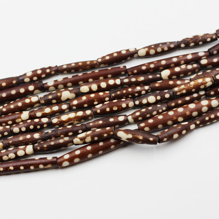 (African019) African Bone Batik Beads