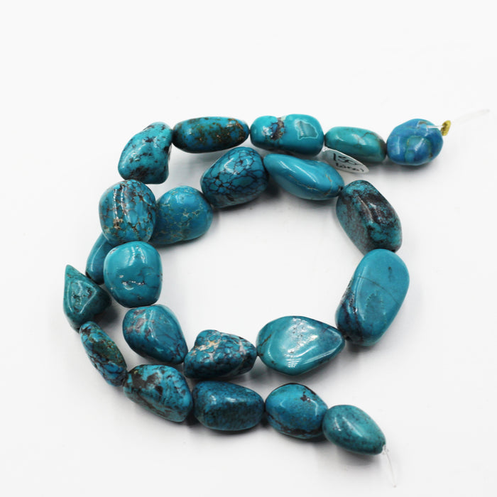 (TURQ-116) Turquoise Nugget Bead Strand