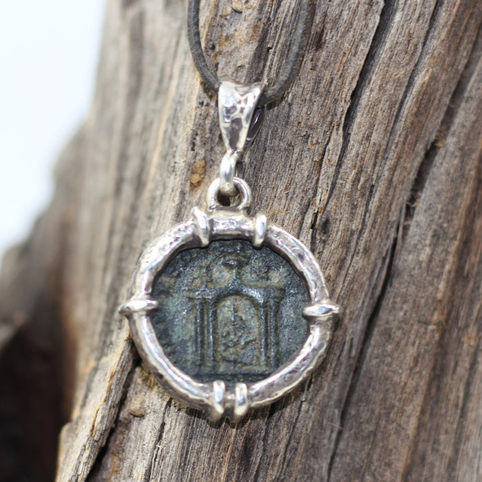 Ancient Roman Coin Pendant.