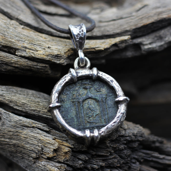 Ancient Roman Coin Pendant.