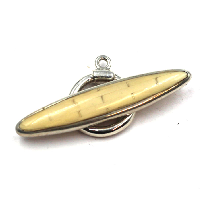 (ITG-208) Melon Shell Inlay Toggle Clasp