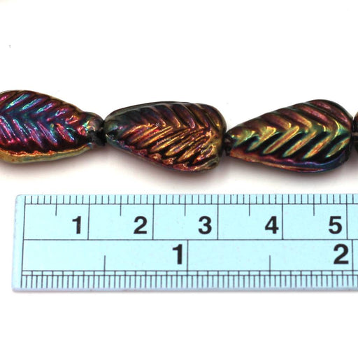 Iris Molded Leaf Beads