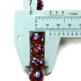 Red Glass Bump Beads