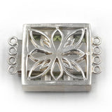 (JC-008) 4 Strand Peridot Box Clasp