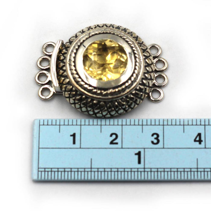 4 Strand Citrine Box Clasp