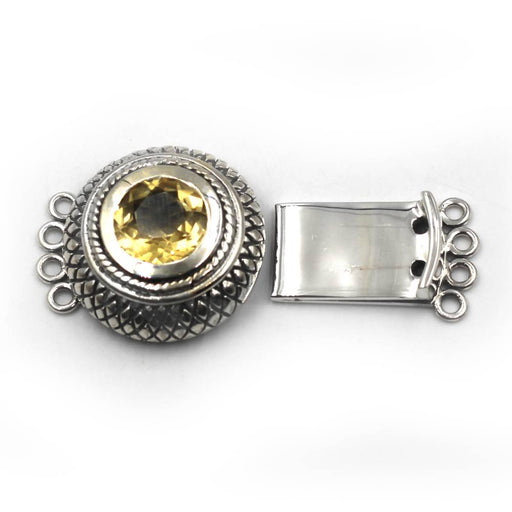 4 Strand Citrine Box Clasp
