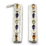 (JC-010) 9 Strand Jeweled Bar Clasp