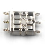 3 Strand Iolite Box Clasp