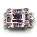 3 Strand Amethyst Box Clasp