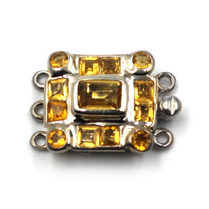 3 Strand Citrine Box Clasp