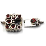 Single Strand Garnet Box Clasp