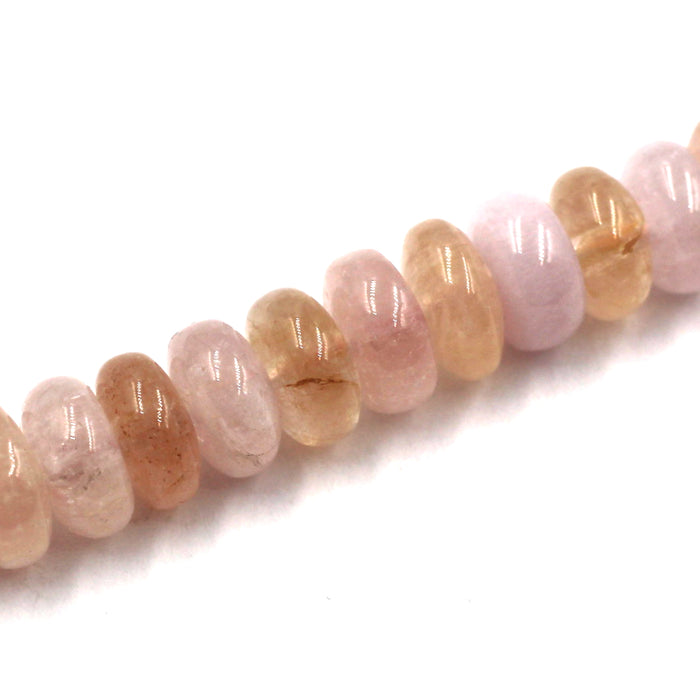 (MOR-003) 10mm Morganite Roundelles