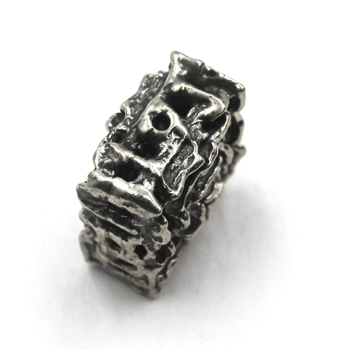 (SB-004) Sterling Silver Freeform Square Bead