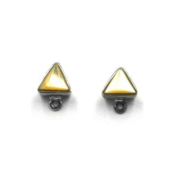 ET-033 Triangle Gold Lip Earring Top