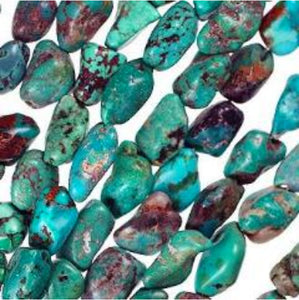 (turq058) 8x12mm Turquoise Pebbles