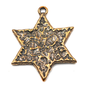 Large Bronze Star Of David