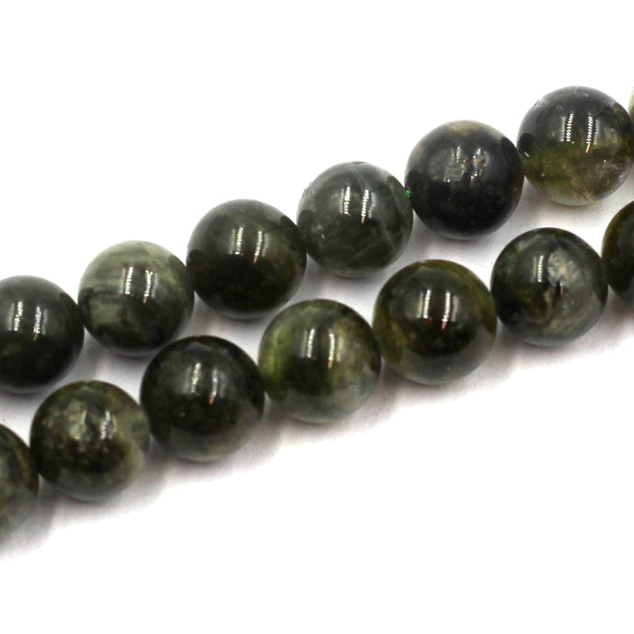 (TOUR-009) 8mm Round Green Tourmaline