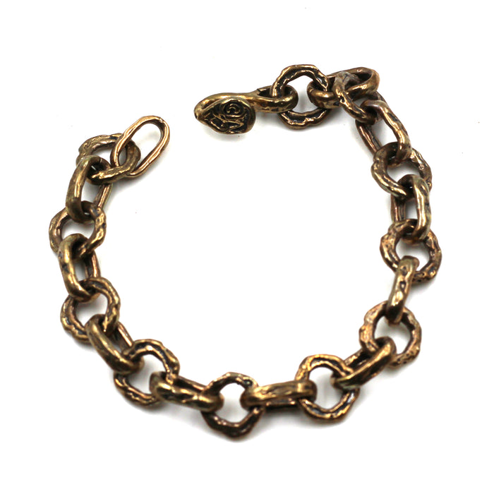 (ABR031) Bronze Link Bracelet