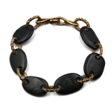 River Rock & Bronze Bracelet
