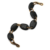 River Rock & Bronze Bracelet