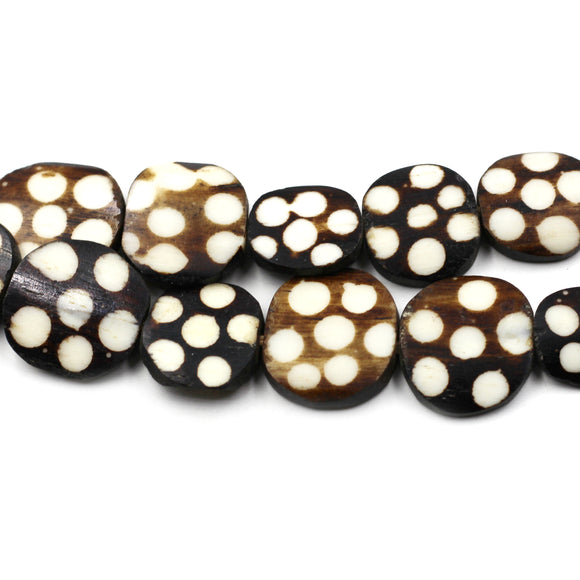 (African014) African Bone Batik Beads