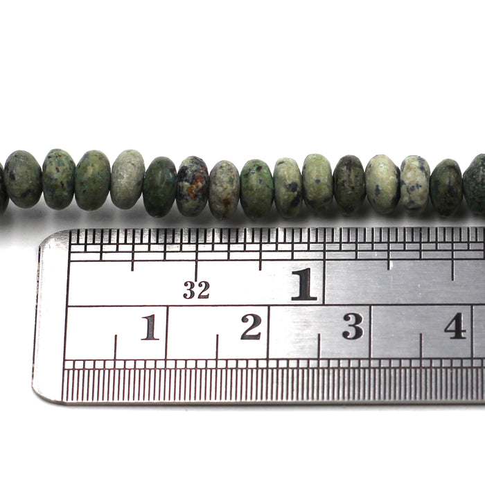 6mm African Turquoise Rondelles