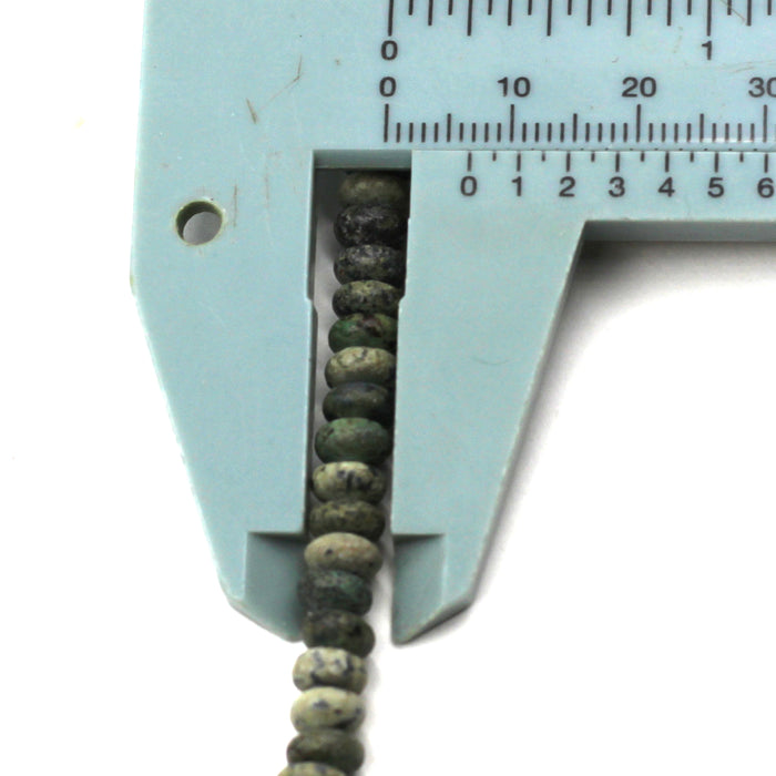 6mm African Turquoise Rondelles