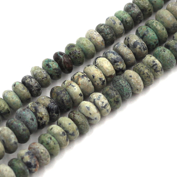 6mm African Turquoise Rondelles