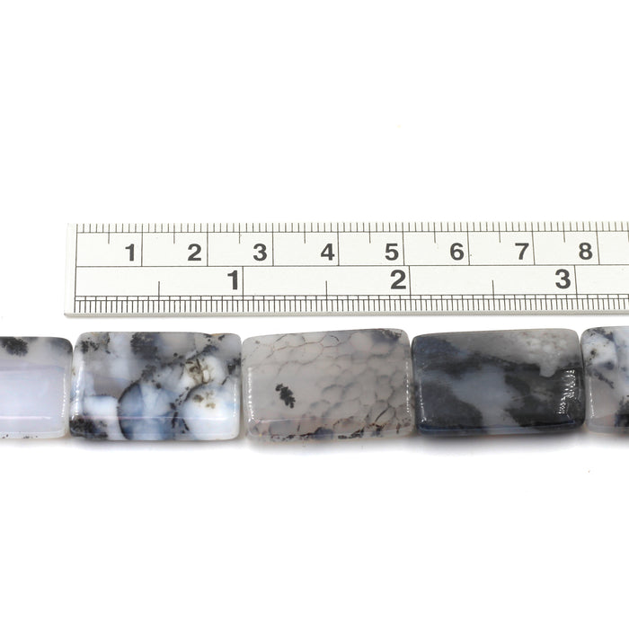 (agate098) Dendritic Agate Flat Rectangles