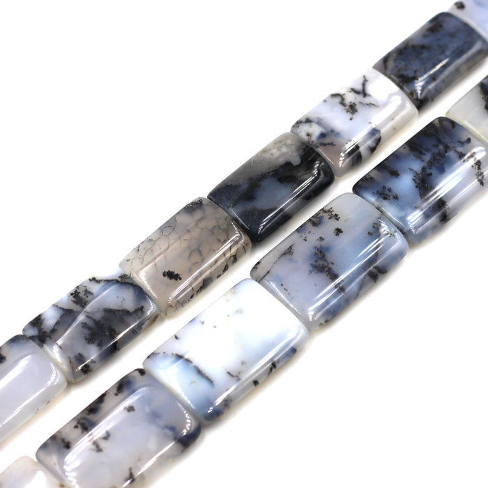 (agate098) Dendritic Agate Flat Rectangles