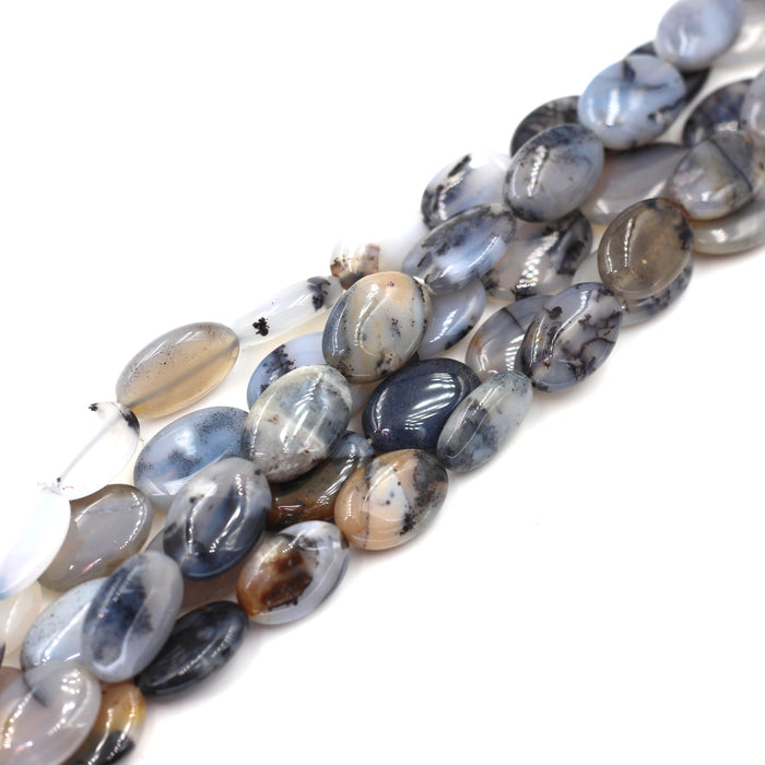 Dendritic Agate Flat Ovals