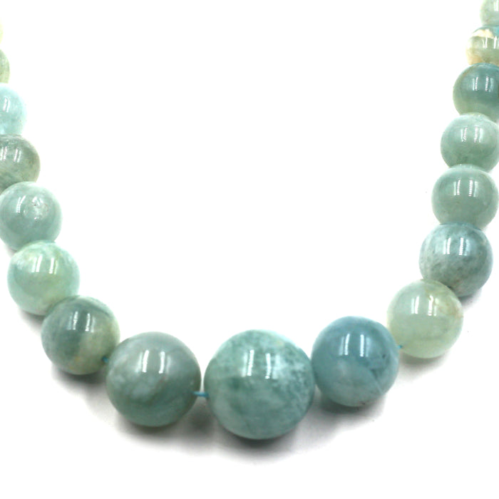 Graduated Aquamarine Rounds