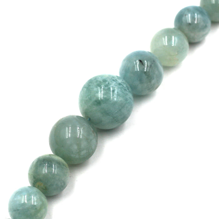 Graduated Aquamarine Rounds