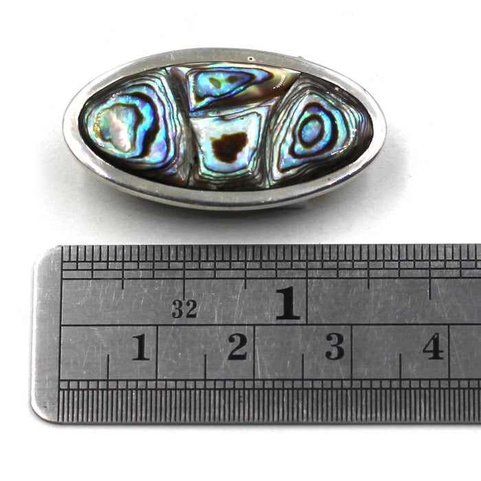(bcl-007) 5-Strand Paua Shell Oval Box Clasp