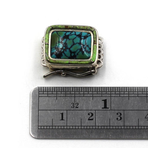 5 Strand Turquoise & Gaspeite Box Clasp