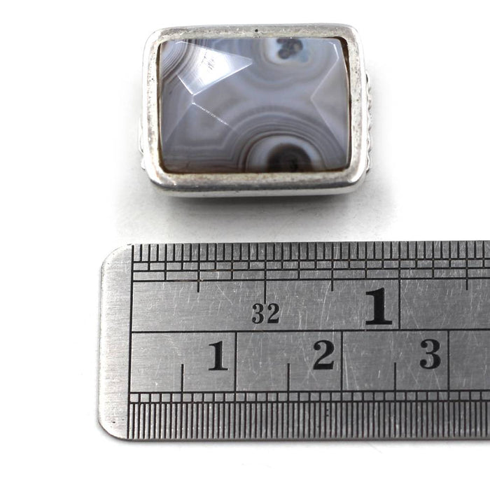 5 Strand Banded Agate Box Clasp