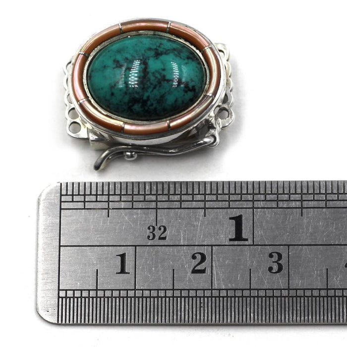 5 Strand Turquoise Box Clasp