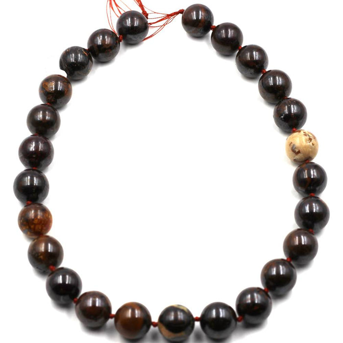 (BOPA-006) 16mm Round Boulder Opal Beads