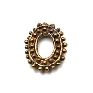 Dotted Oval Bronze Link