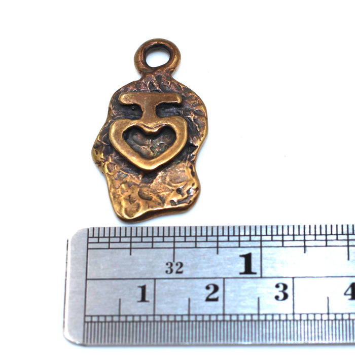 (bzp379-N0018) Bronze Charm