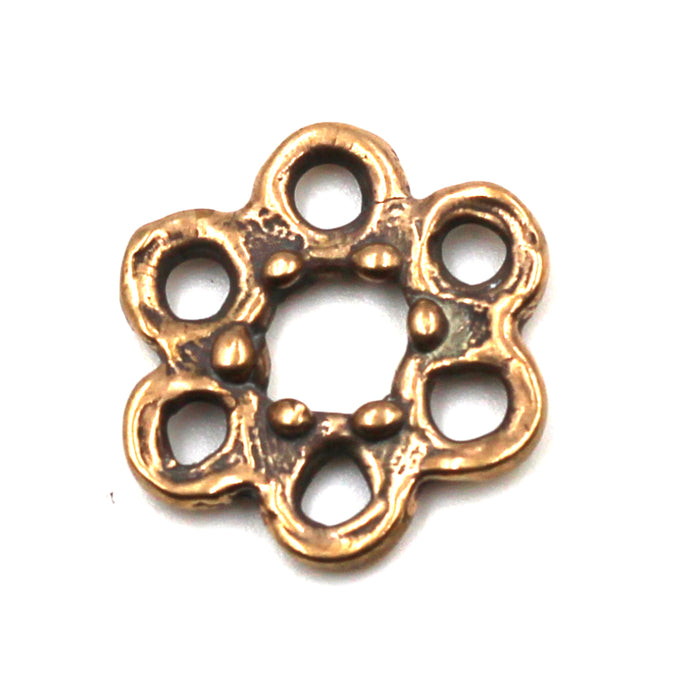 (bzlk093) Bronze Flower Link